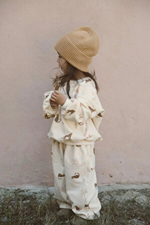 Leopar Baskılı Eşofman Takımı