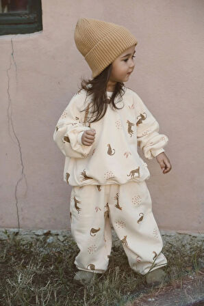 Leopar Baskılı Eşofman Takımı