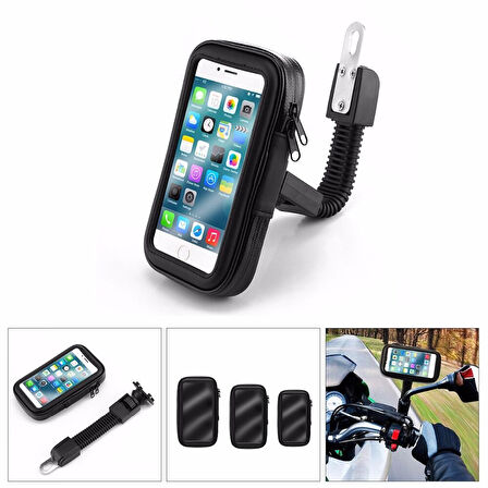 Bisiklet ve Motosiklet Su Geçirmez Telefon Tutucu 6.2''
