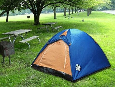 Kolay Kurulumlu Kamp Çadırı 3 - 4 Kişilik -Taşıma Çantalı