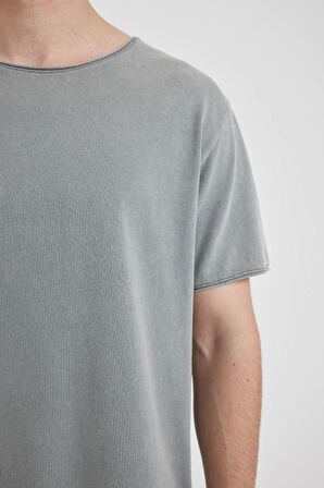 DeFacto Regular Fit Bisiklet Yaka Kısa Kollu Tişört B3491AX24SPGR367