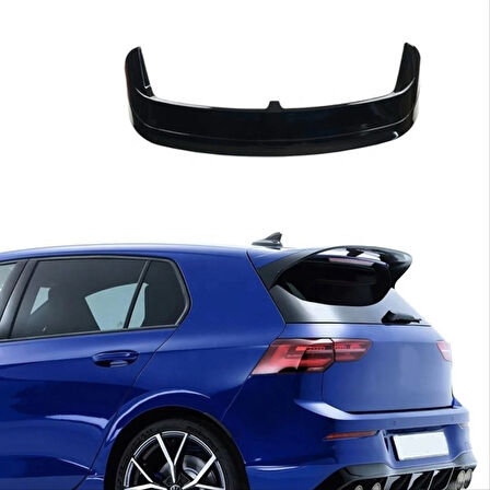 Volkswagen Golf 8 Uyumlu Spoiler / Piano Black