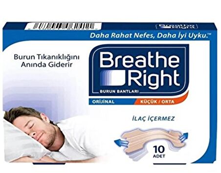 Breathe Right Burun Bandı Küçük Orta Boy 6lı Paket 60 Adet