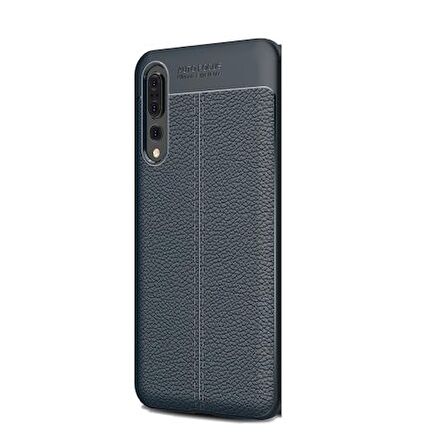 Smcase Xiaomi Mi9 Kılıf Deri Dokulu Silikon   Nano Ekran Koruyucu