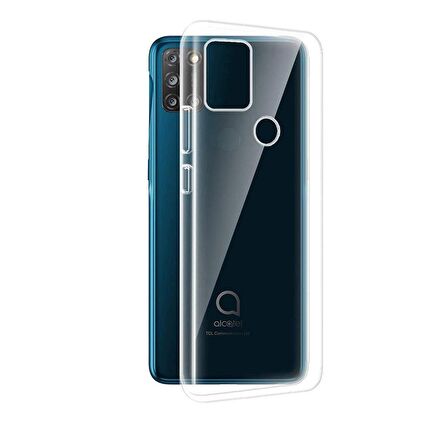 Gpack Alcatel 3x 2020 Kılıf Süper Silikon Şeffaf Arka Koruma