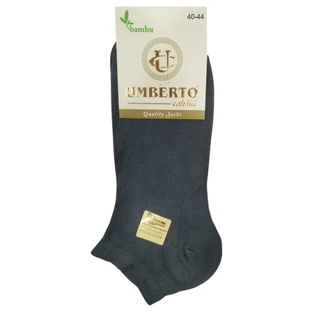 Mia Calzente - Umberto 307 12'li Erkek Doğal Bambu Patik Çorap