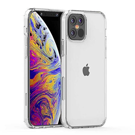 Gpack Apple iPhone 12 Pro Kılıf Coss Şeffaf Sert Kapak