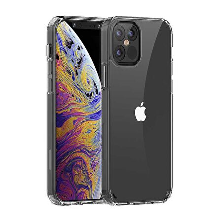 Gpack Apple iPhone 12 Pro Kılıf Coss Şeffaf Sert Kapak