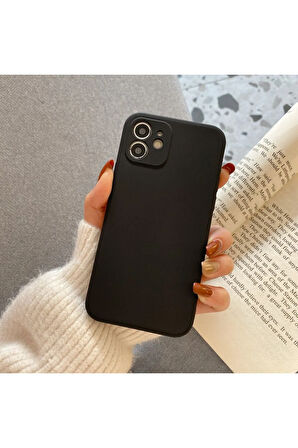 İPHONE 7 PLUS İPHONE 8 PLUS UYUMLU SİLİKON ESNEK VE İNCE KILIF SİYAH SNX