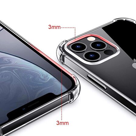 Gpack Apple iPhone 12 Pro Kılıf AntiShock Ultra Koruma Sert Kapak