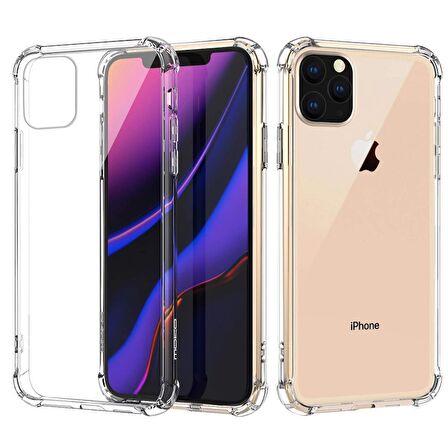 Gpack Apple iPhone 12 Pro Max Kılıf AntiShock Sert KapakNano Glass