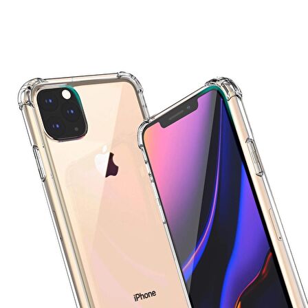 Gpack Apple iPhone 12 Pro Max Kılıf AntiShock Sert KapakNano Glass