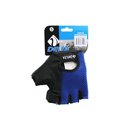 PARMAKSIZ - FİLELİ  SPORCU ELDİVENİ  MAVİ /SİYAH SMALL (5332)