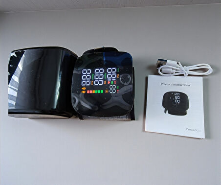 Mayf Türkçe Konuşan Bilek Tansiyon Aleti Tam Otomatik Tansiyon ve Nabız Ölçme Şarjlı Dijital Sesli  – Akıllı LCD Ekranlı, Hassas Ölçüm, Ev Tipi Cihaz