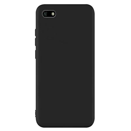 Smcase Huawei Y5 2018 Lüks Silikon Kılıf  Tam Kapatan Cam
