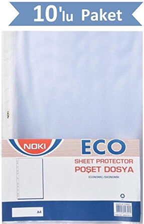 Noki Eco A4 Poşet Dosya 100' lü 10 Paket