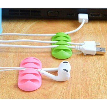 Kablo Tutucu 5 Kanallı 3 Adet - Kablo Karmaşıklığına SON!