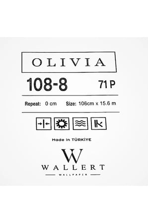 simli lüks duvar kağıdı 108-8 | wallert olivia, krem ve bej, kağıt taban taban + vinil kaplama - 16.5 m²