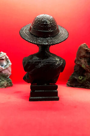 One Piece Monkey D. Luffy Büst 10cm - Siyah