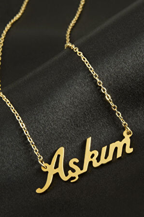 Aşkım isimli kolye (Kişiye Özel)