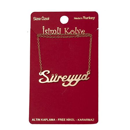 Süreyya İsimli Kolye