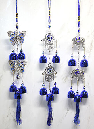 Metal Nazar Boncuğu Çan Model 12 