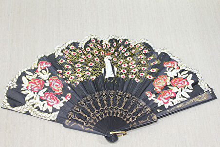 Plastik Tavuskuşu Yelpaze 