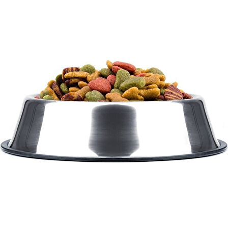  Paslanmaz Çelik Metal Mama Kabı 34 cm 