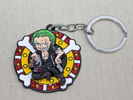 Metal Dönen One Piece Anahtarlık 