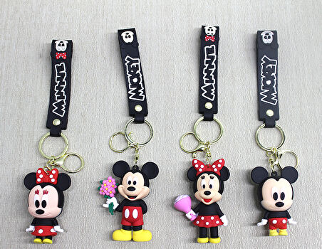 Mickey - Minnie Mouse Silikon Anahtarlık 