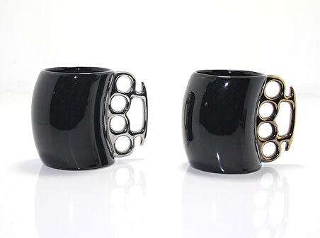 Porselen Muşta Tasarımlı Kupa Bardak 