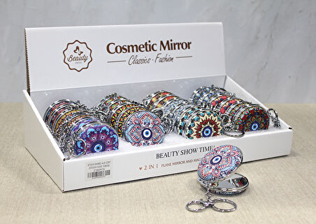 Taşlı El Aynası Anahtarlık Model 2 