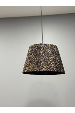 Leopar Kumaş Özel Tasarım Modern Avize Aydınlatma