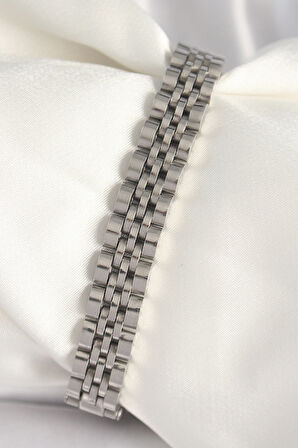  316L Çelik Gümüş Renk Zincir Model Erkek Bileklik