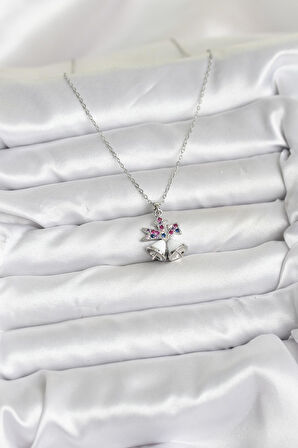 Gümüş Renk Chirtsmas Bell Model Yılbaşı Temalı Kadın Kolye (316L Çelik Zincir) 