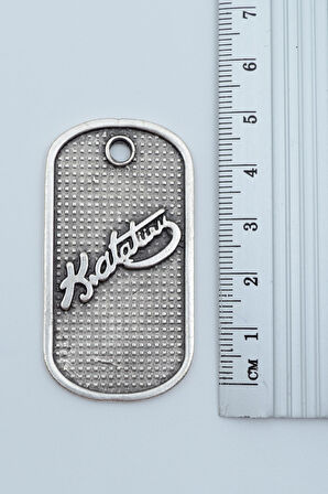 2'li Kemal Atatürk İmza Künye - Ay Yıldız Gümüş Kaplama Kolye Seti