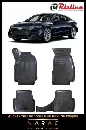 Rizline Audi A7 2024 Model 3D Havuzlu Paspas