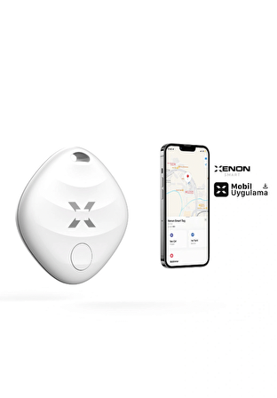 Air Tag, Aplle Find My Takip Sistemli Intelligence ve Siri Uyumlu Takip Cihazı, Anahtar, Çanta, Bavul ve IOS Uyumlu, Smart Tag, X6605 Beyaz 