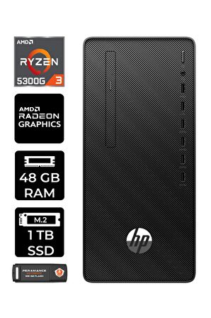 HP 295 G9 RYZEN 3 5300G 48GB RAM 1TB SSD RX550/4GB W11HOME 6D391EA MASAÜSTÜ PC & PER4 BELLEK