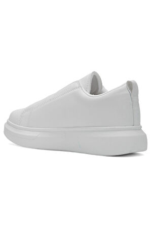 Günlük Erkek Sneaker Casual Kalın Yüksek Queen Taban Oval Burun Bant Detaylı Spor Ayakkabı 109