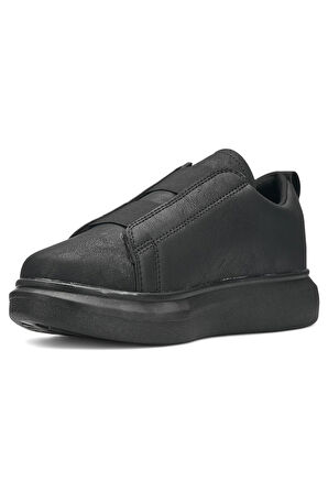 Günlük Erkek Sneaker Casual Kalın Yüksek Queen Taban Oval Burun Bant Detaylı Spor Ayakkabı 109