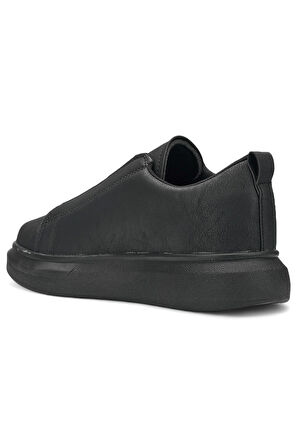 Günlük Erkek Sneaker Casual Kalın Yüksek Queen Taban Oval Burun Bant Detaylı Spor Ayakkabı 109