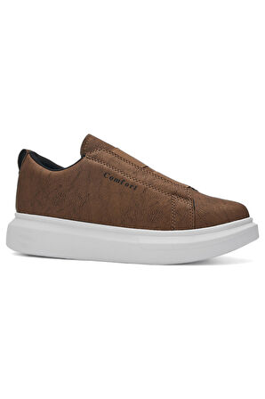 Günlük Erkek Sneaker Casual Kalın Yüksek Queen Taban Oval Burun Bant Detaylı Spor Ayakkabı 109