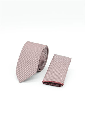 Gül Kurusu Kuş Gözü Desen  6 Cm  Kravat 1090250201