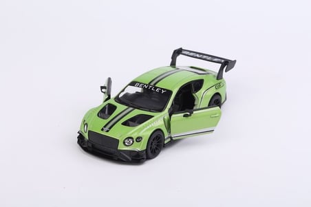 Kinsmart Bentley Continental Gt3 Diecast Çekbırak Metal Model Araba  Yeşil