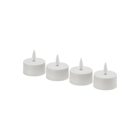 SKATGAS beyaz LED'li tealight mum