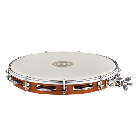 Meinl PA12CN-M-TF-H Pandeiro Chesnut Mountable True Feel Synthetic Head 12" Tamburin