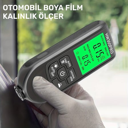 HW-300PRO Oto Boya Kalınlık Ölçer Fe NFe 2000µm + 2 Fonksiyonlu Bardak Tutucu Hediyeli (  )