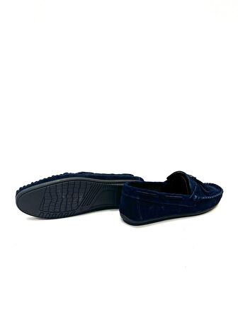 NBM YZLR 1002 HAKIKI SUET DERI LOAFER AYAKKABI