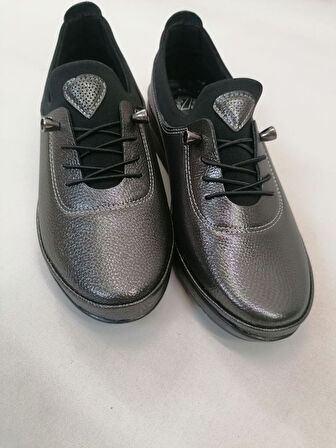 NBW AYZN 1008 VEGAN DERI LASTIK BAGCIK ORTOPEDIK AYAKKABI